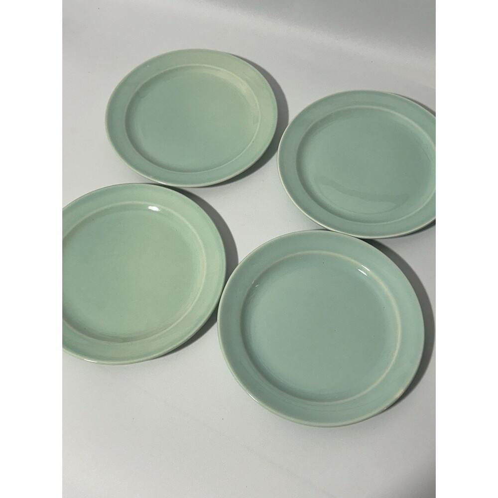 Vintage Luray Pastels 6.25” Bread Dessert Plate Green Set of 4